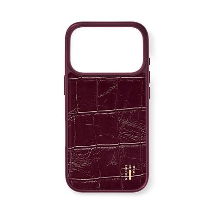 iDeal Fashion Vegan Leather Case MagSafe iPhone 17 Pro / 18 Pro Fine Wine Croco