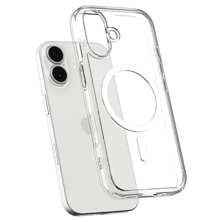Spigen kryt Ultra Hybrid Magsafe pre iPhone 17 - Clear White