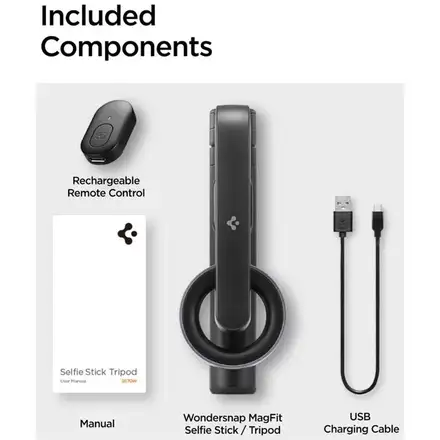 Spigen Selfie Stick Tripod Magsafe - Black