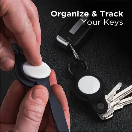 KeySmart Air Flex s púzdrom pre AirTag - čierny silikón