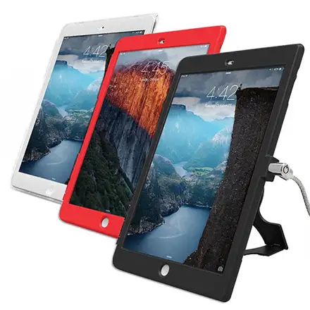 Compulocks Lockable iPad Air Security Case with 6-Foot Cable, Clear