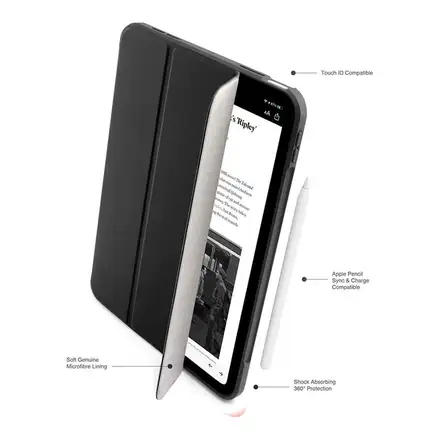 Pipetto puzdro Origami No7 Tri-Folio Case pre iPad 10-11 Gen 2022/2025 - Black