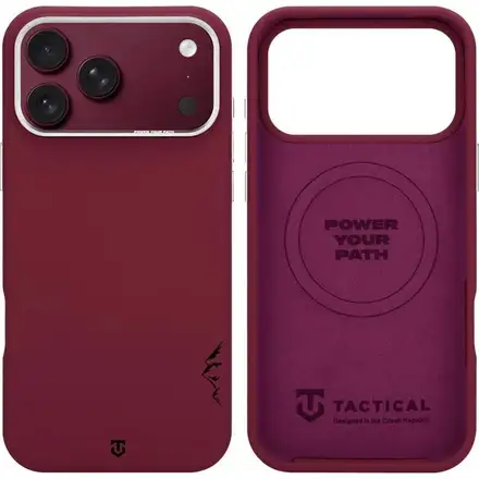 Tactical MagForce Velvet Smoothie 2.0 Kryt Apple iPhone 18 Pro/17 Pro tmavo červený