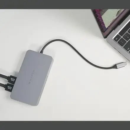 Hyper HyperDrive Dual 4K HDMI 10-in-1 USB-C Hub - Space Gray