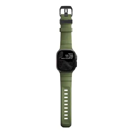 Nomad remienok Rocky Point Band pre Apple Watch 46/49mm - Forest/Black