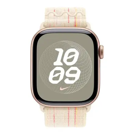 Apple Watch 46mm Starlight/Pink Nike Sport Loop *Vystavený*