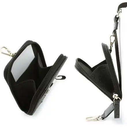 Guess Crossbody Popruh PU 4G Metal Logo + Peňaženka čierny