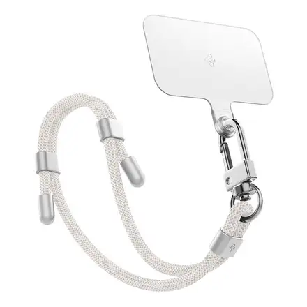Spigen Cross Body Strap + Wrist Strap - Pearl White