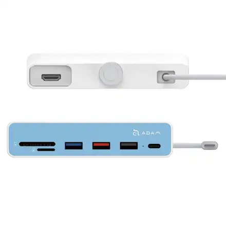 Adam Elements USB-C Casa 7-in-1 Multi-Function Hub i7 pre iMac 2021 & 2023 - White