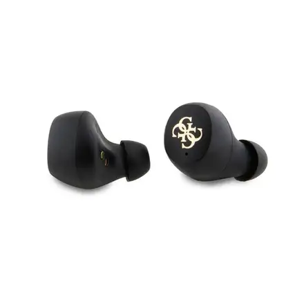 Guess PU 4G Metal Logo TWS Bezdrôtové Slúchadlá čierne