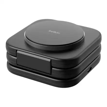 Belkin Boost Charge Pro 3-in-1 Magnetic Wireless Charging Travel Pad with Qi2 15W - Black