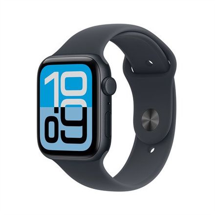 Apple Watch SE 3 GPS 44mm Polnočný hliník s polnočným športovým remienkom - M/L