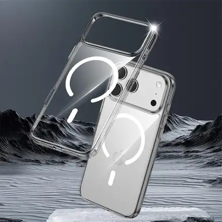 Comma kryt Glass Series Magnetic Case pre iPhone 17 Pro - Clear