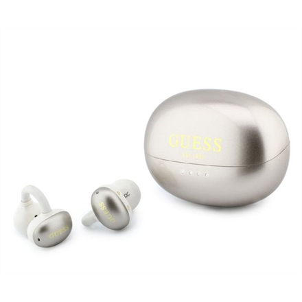 Guess Metallic Finish Classic Logo OWS Bezdrôtové Slúchadlá zlaté