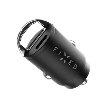 FIXED Autonabíjačka s USB-C a USB-A výstupom, PD30W - čierna