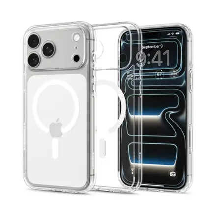Spigen kryt Ultra Hybrid Magsafe pre iPhone 18 Pro - Clear White